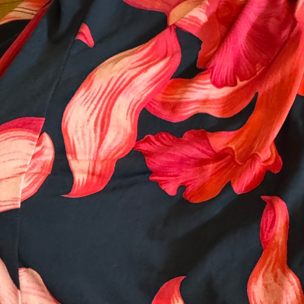 Floral Pink and Black Women's Maxi Dress - Picture 2 of 3